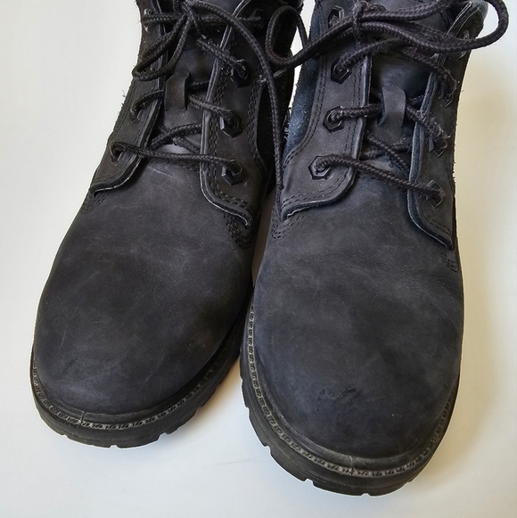 Timberland Women's 7 Black Leather Ankle Boots - Picture 6 of 8